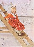 Carl Larsson Barbro oil on canvas